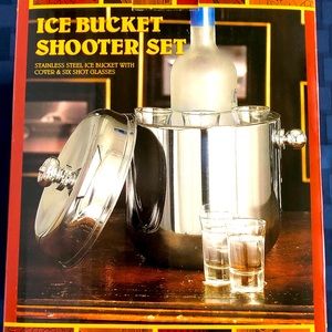 Godinger Ice Bucket Shooter Set